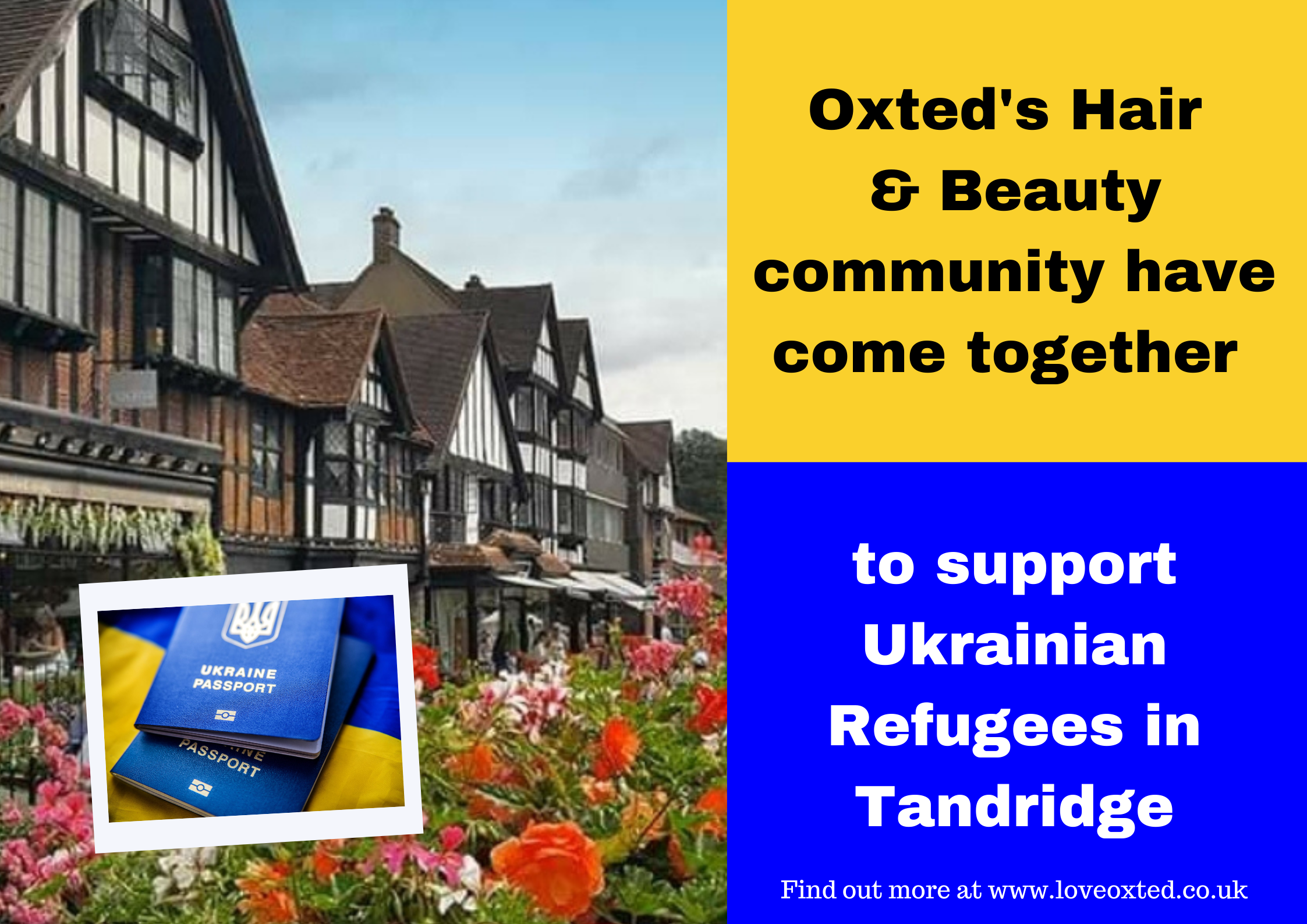 Oxted Hair and Beauty Businesses come together to support Ukrainian Refugees