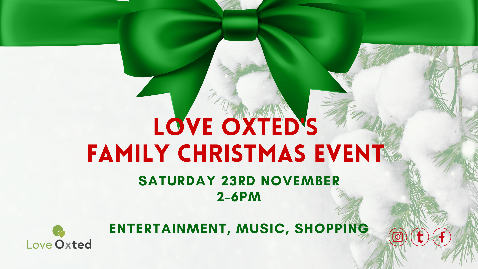 Come and celebrate Christmas in Oxted 2024 Love Oxted